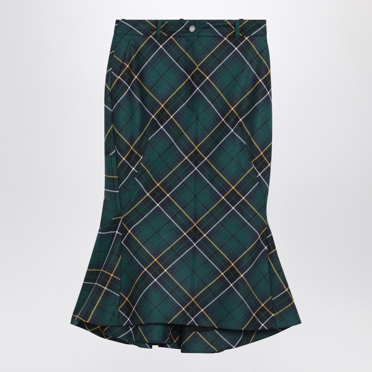 Alexander McQueen Flared skirt in wool tartan Alexander Mcqueen