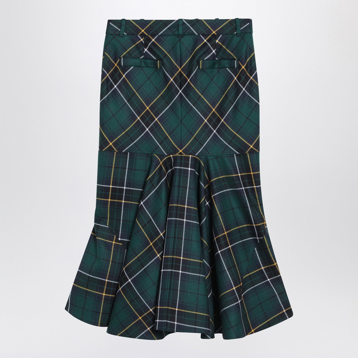 Alexander McQueen Flared skirt in wool tartan Alexander Mcqueen