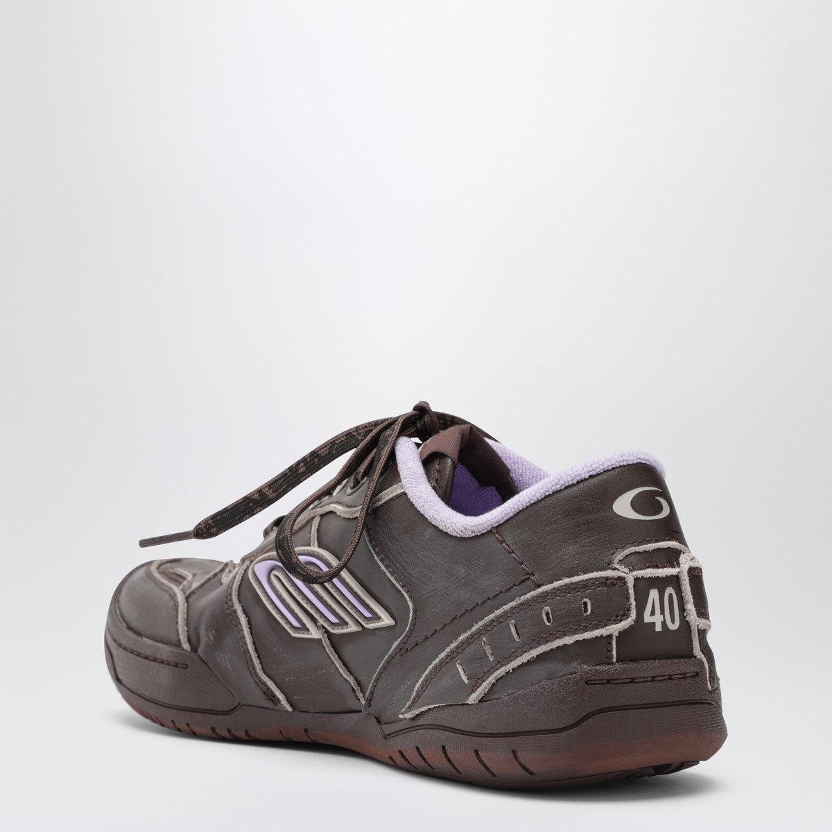 Balenciaga Hamptons Worn-Out sneakers brown and lilac Balenciaga
