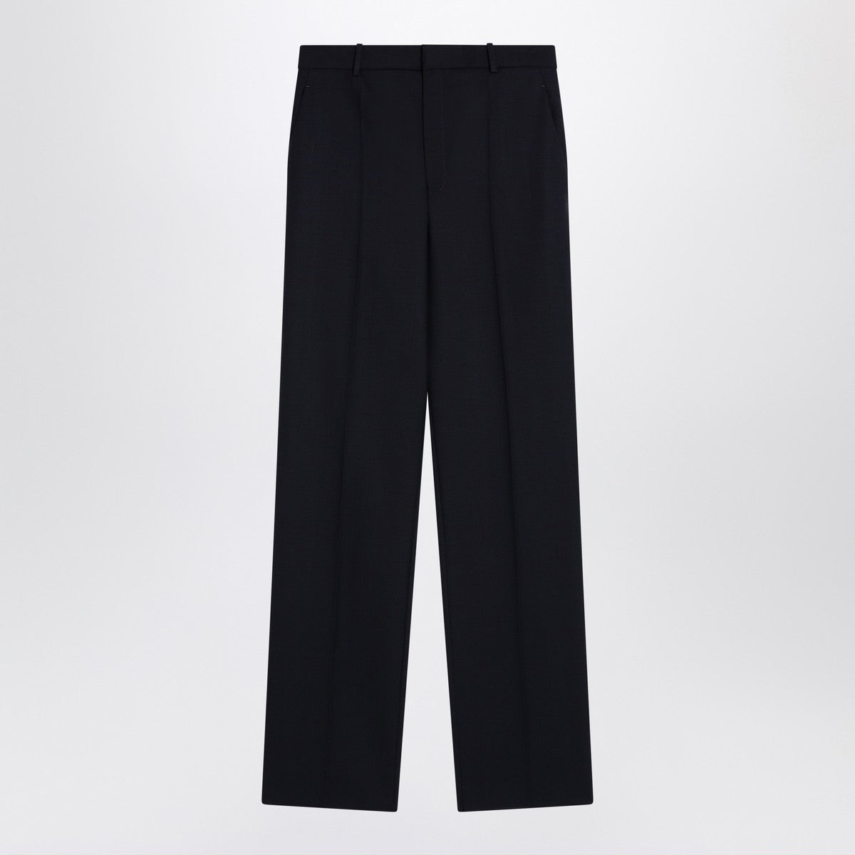 Saint Laurent High-waisted blue wool pants Saint Laurent
