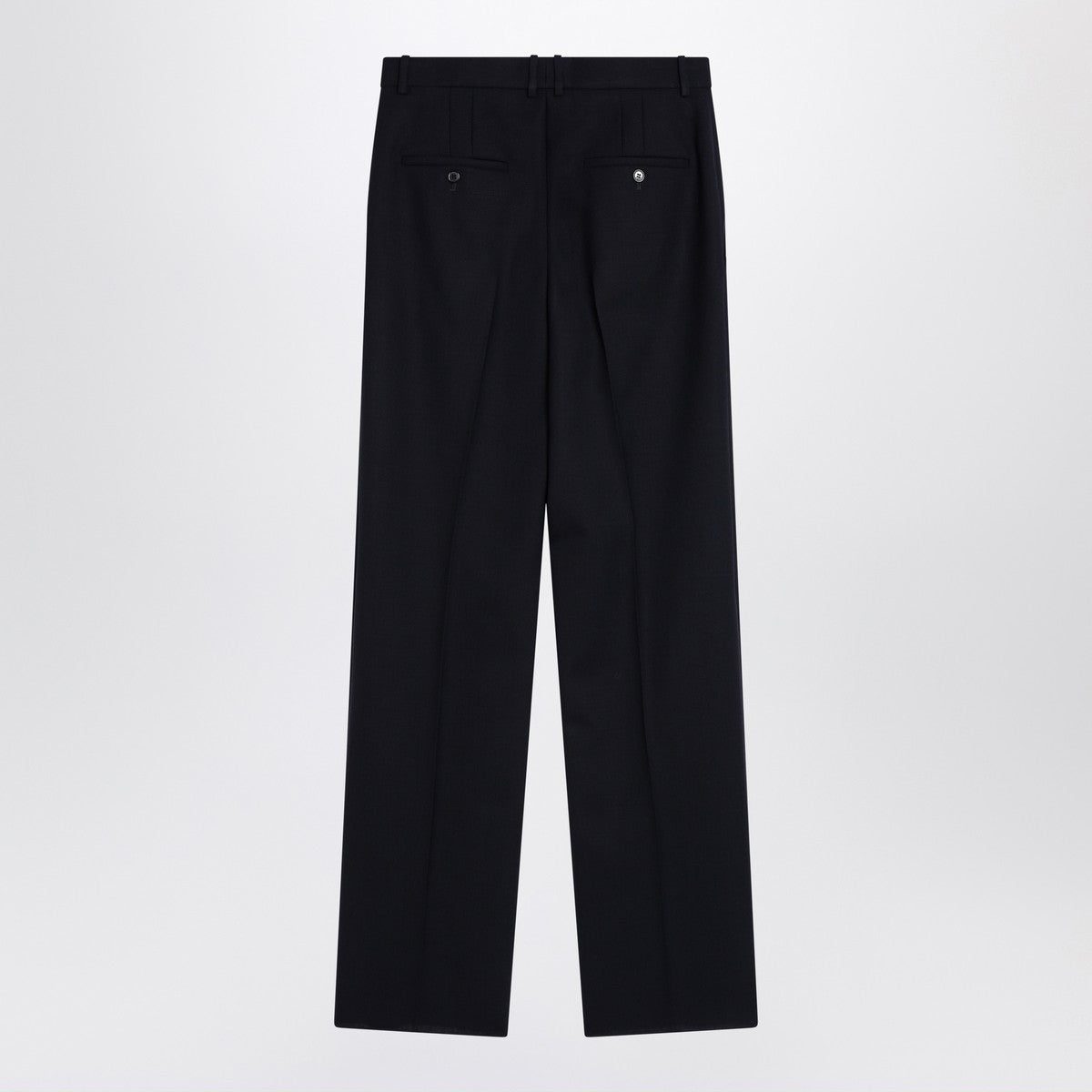 Saint Laurent High-waisted blue wool pants Saint Laurent