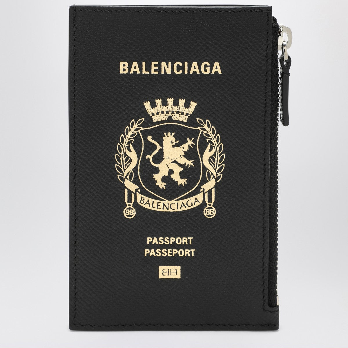 Balenciaga Black leather passport holder and wallet Balenciaga
