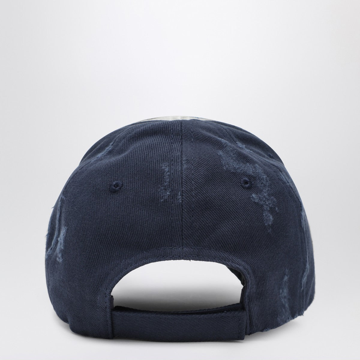 Balenciaga White/blue baseball cap with signatures Balenciaga
