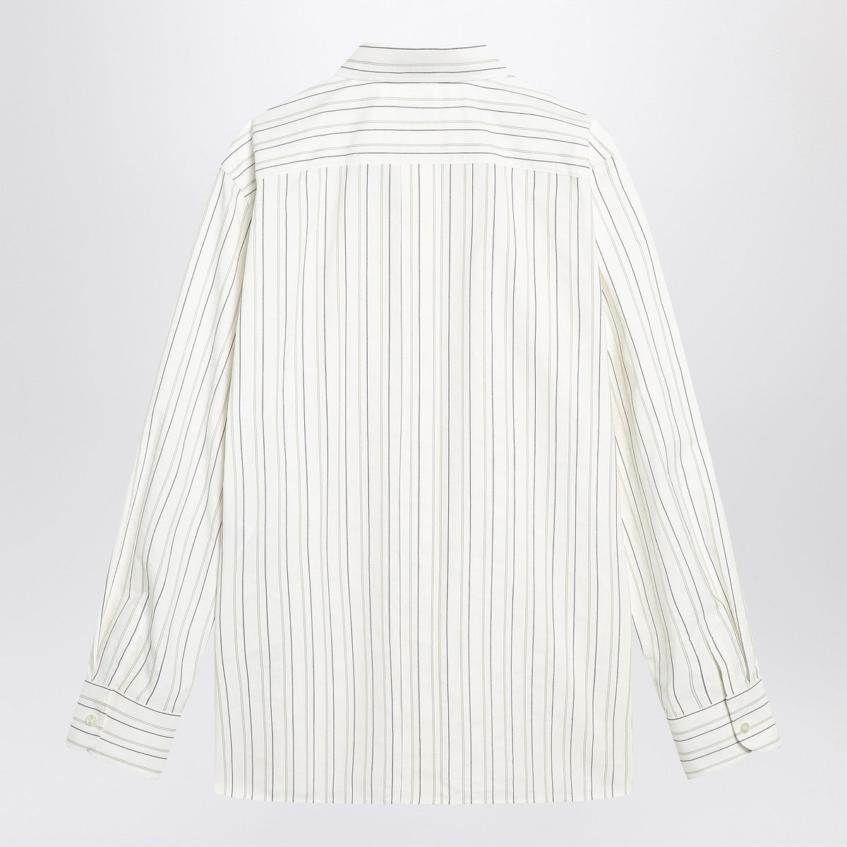 Saint Laurent White striped Cassandre shirt in cotton Saint Laurent