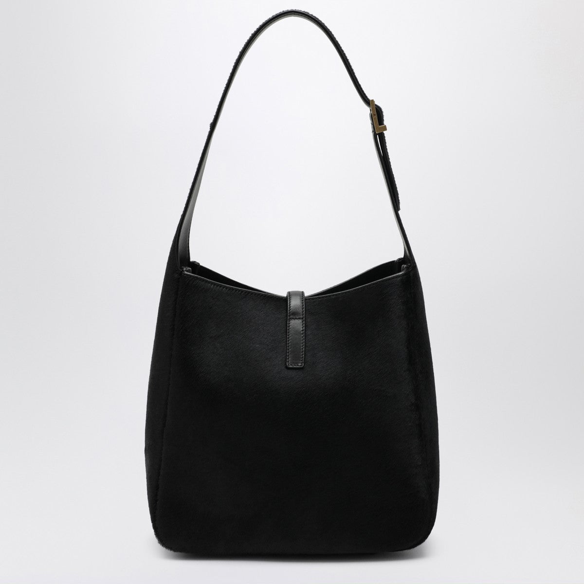 Saint Laurent Black Le 5 À 7 shoulder bag in pony-effect leather Saint Laurent