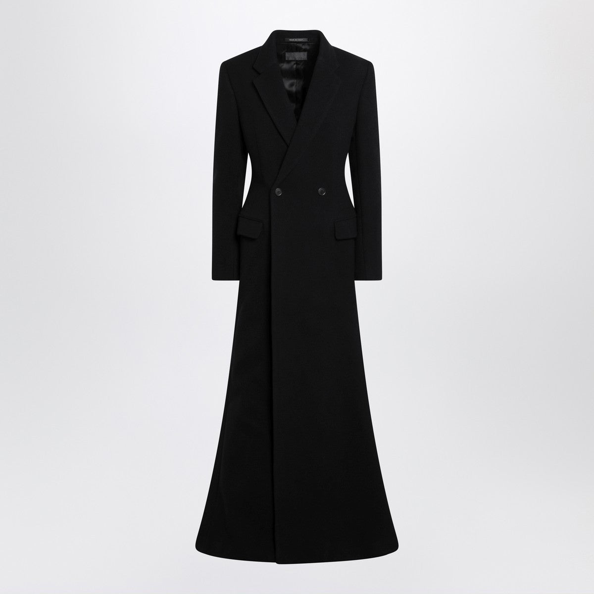 Balenciaga Long black wool-blend coat Balenciaga