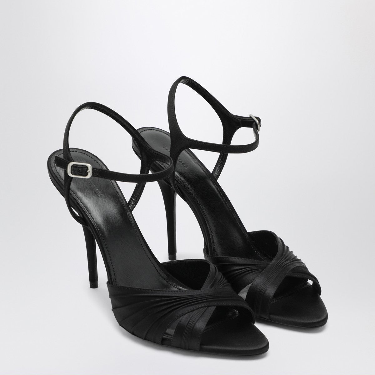 Balenciaga Black Dynastie satin sandals Balenciaga