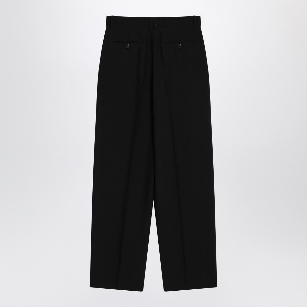 The Row Lilas trousers in black wool and linen The Row