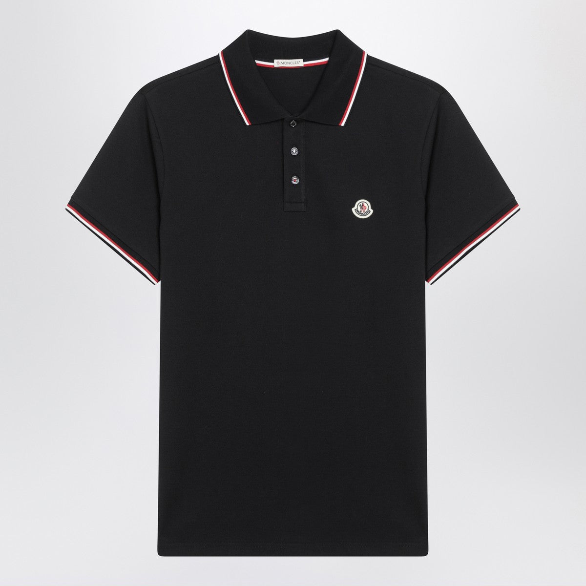 Moncler Blue short-sleeve polo shirt Moncler