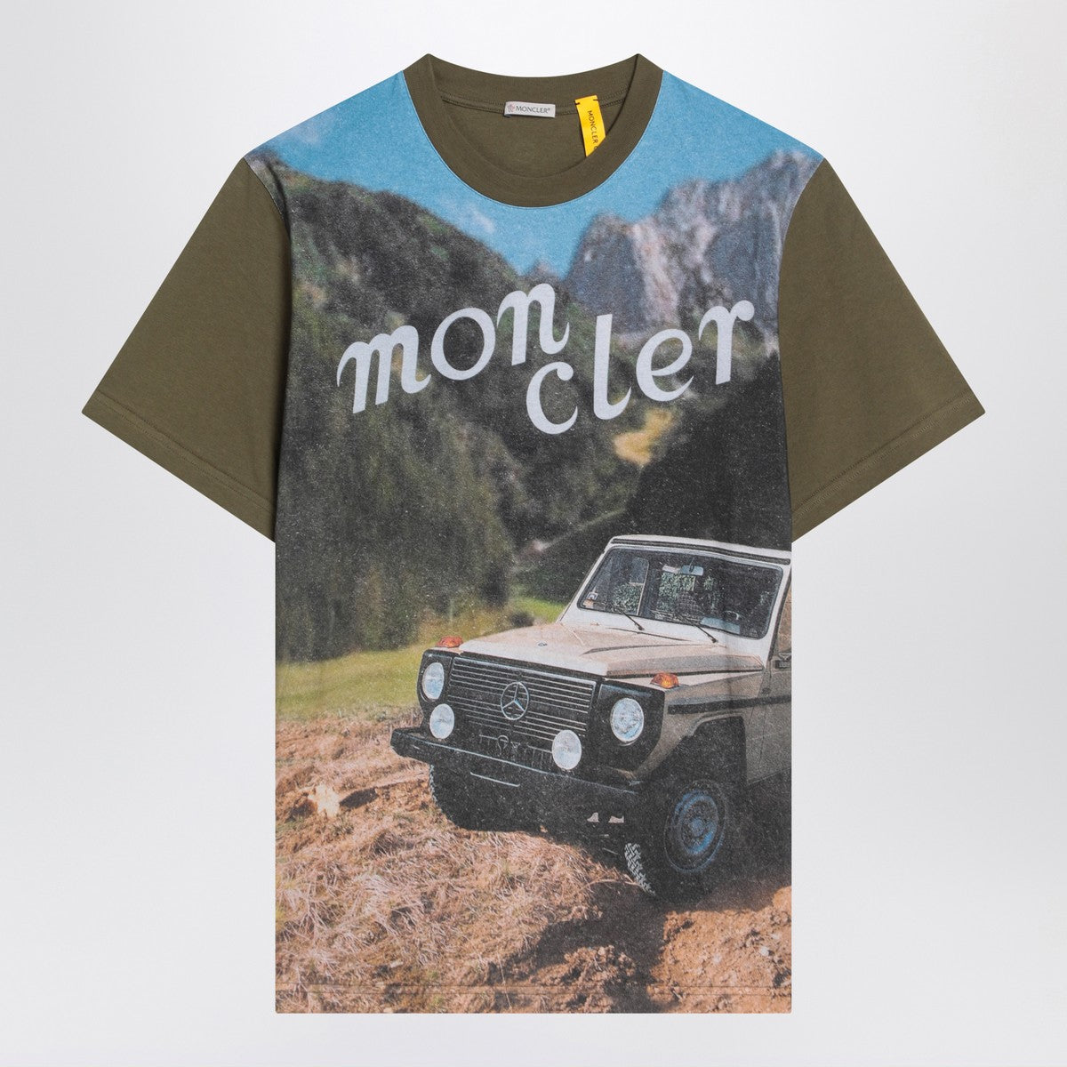 Moncler x Mercedes-Benz by Nigo Green printed cotton t-shirt Moncler x Mercedes-Benz by Nigo