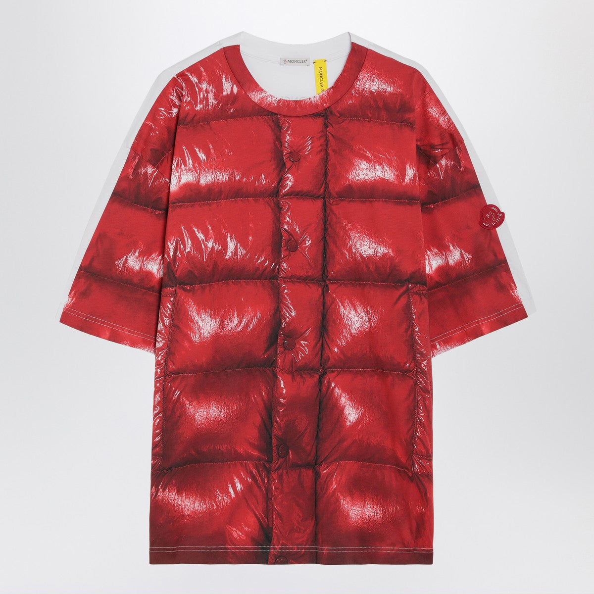 Moncler X A$AP Rocky Red cotton T-shirt with digital print Moncler X A$AP Rocky
