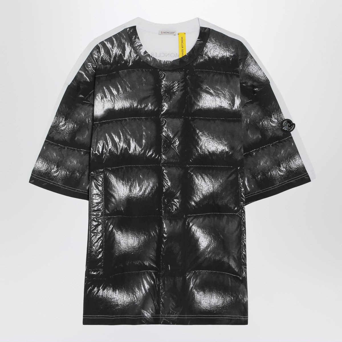 Moncler X A$AP Rocky Black cotton T-shirt with digital print Moncler X A$AP Rocky