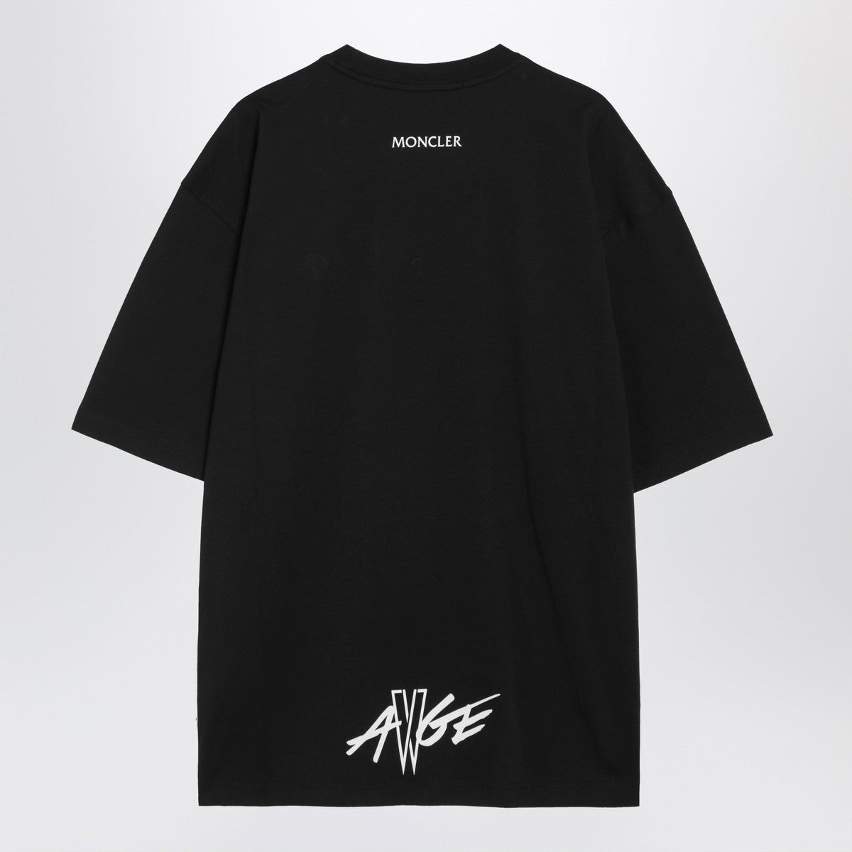 Moncler X A$AP Rocky Black cotton T-shirt with logo patch Moncler X A$AP Rocky