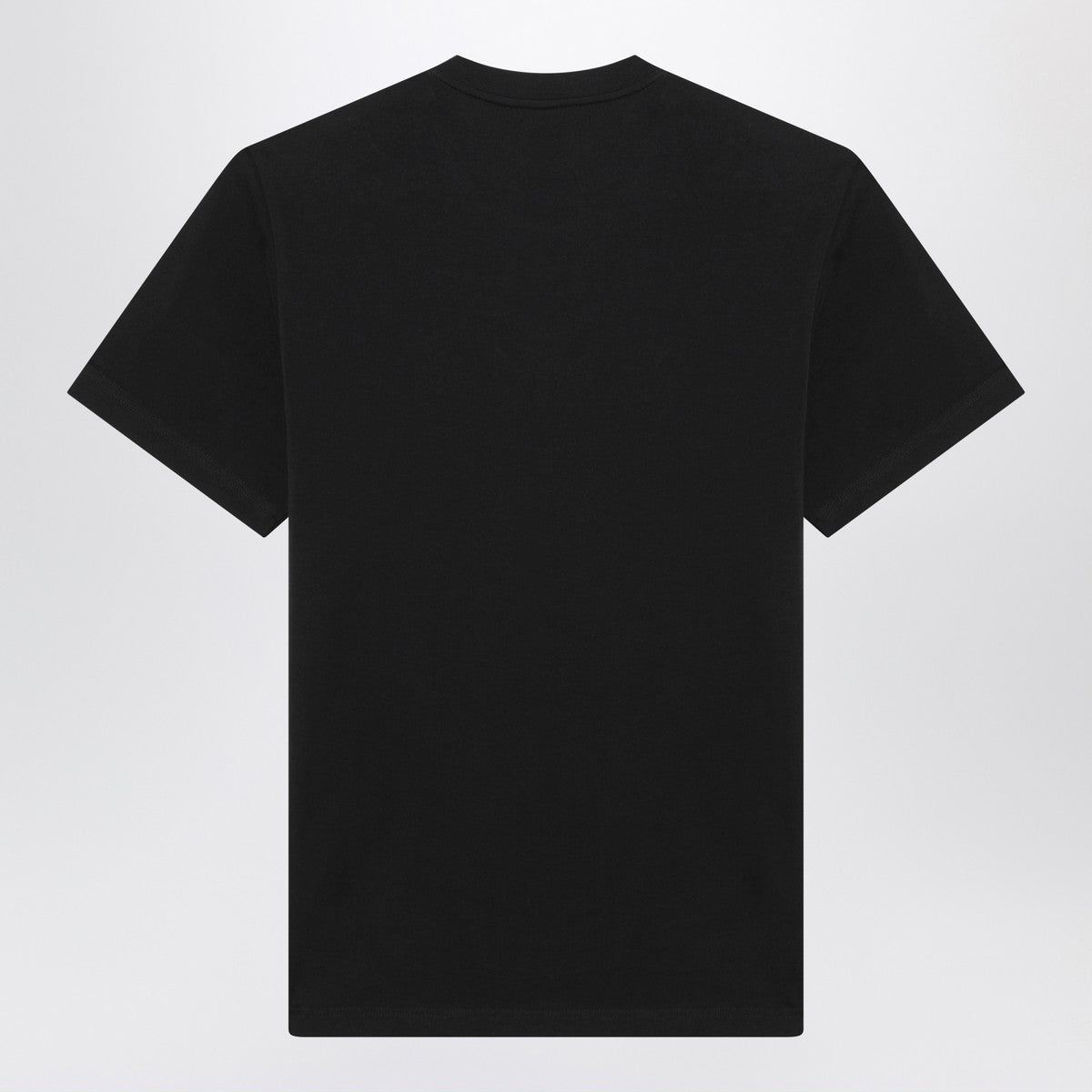 Moncler Blue T-shirt with embroidered tricolor logo Moncler