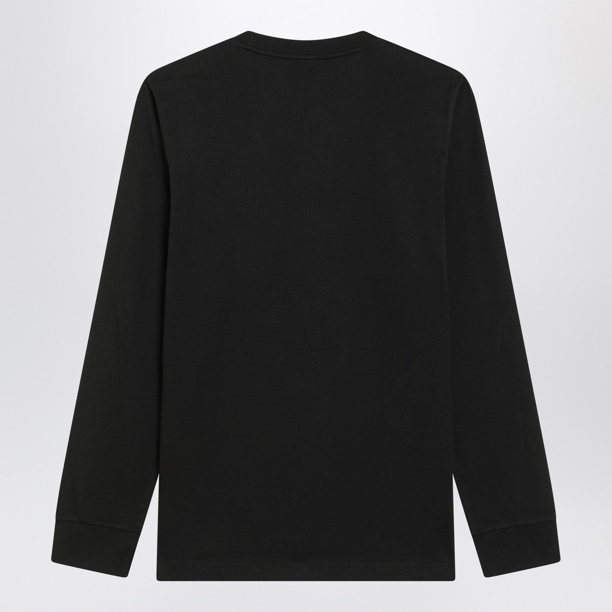 Moncler Black long-sleeve T-shirt with logo patch Moncler