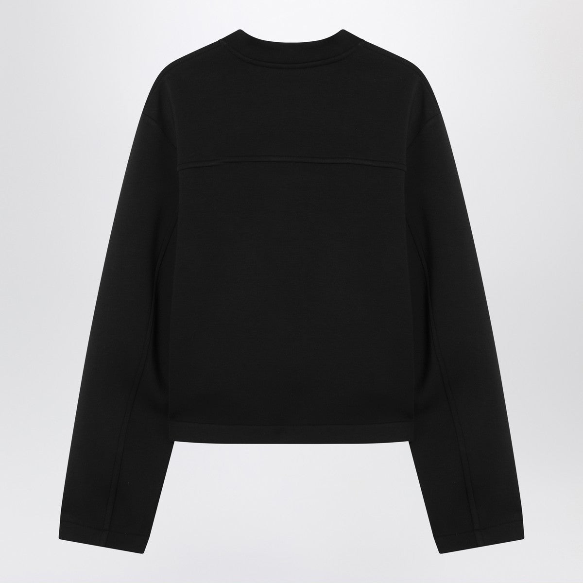 Moncler X Edward Enninful Black sweatshirt with asymmetric hem Moncler X Edward Enninful
