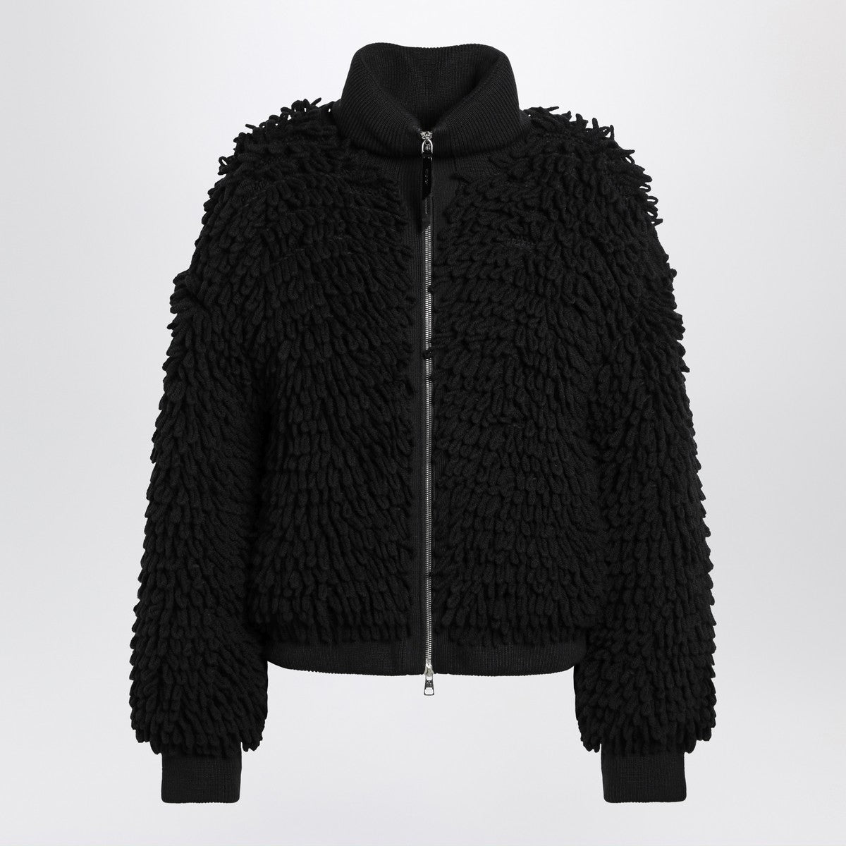 Moncler X Edward Enninful Black wool-blend cardigan Moncler X Edward Enninful