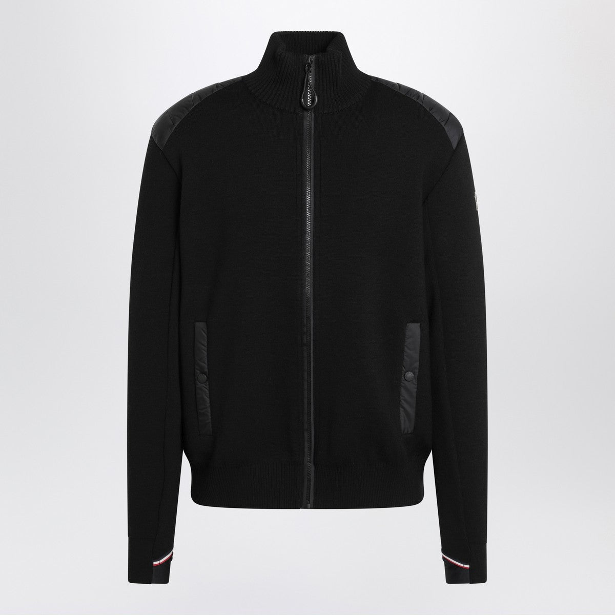 Moncler Grenoble Wool padded cardigan with zip Moncler Grenoble
