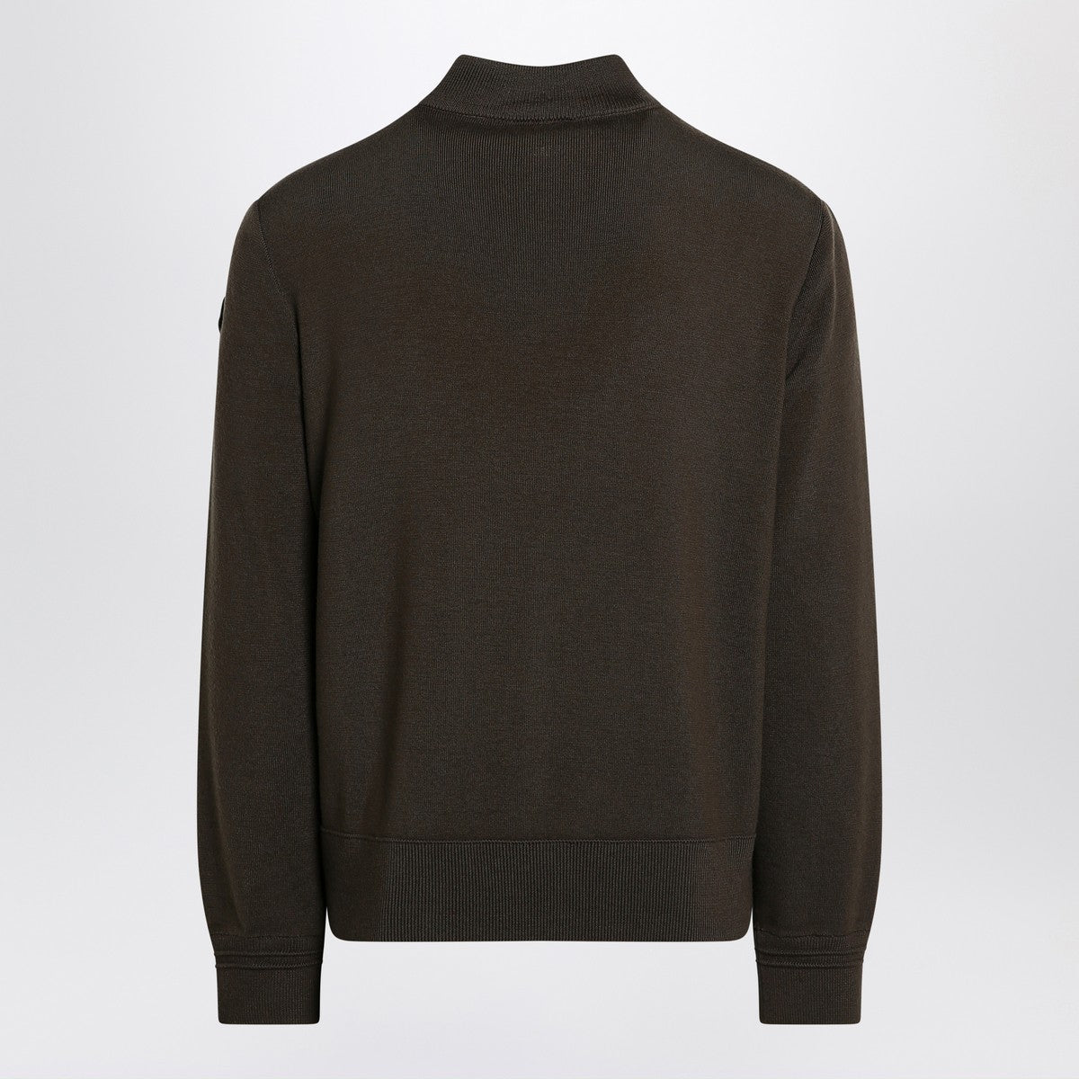Moncler Cardigan with padded nylon knit sleeves