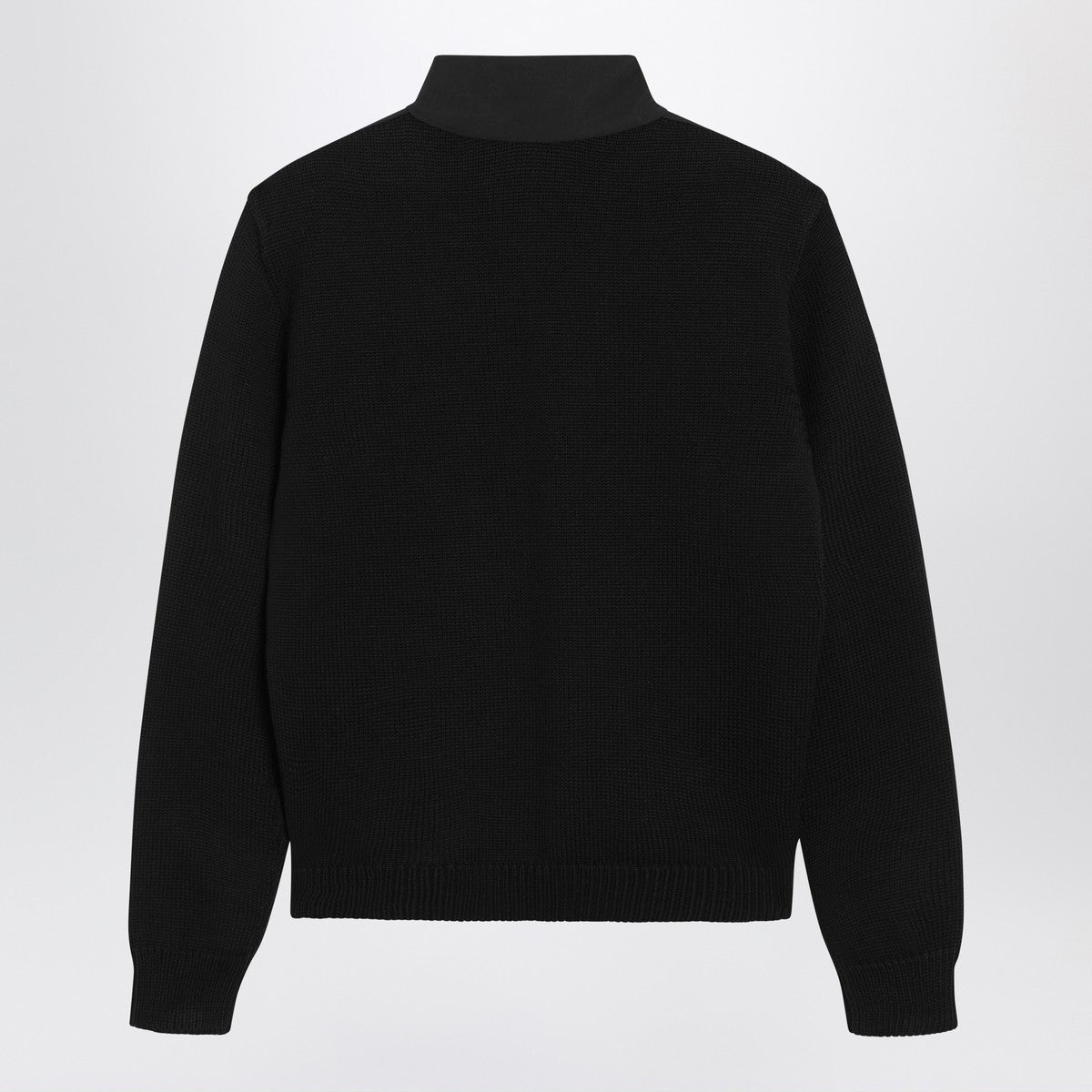 Moncler Black jacket with wool sleeves Moncler