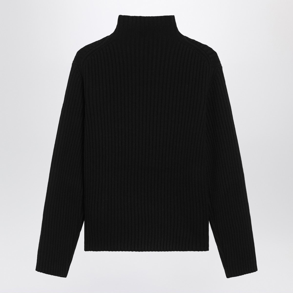 Moncler Black wool and cashmere turtleneck sweater Moncler