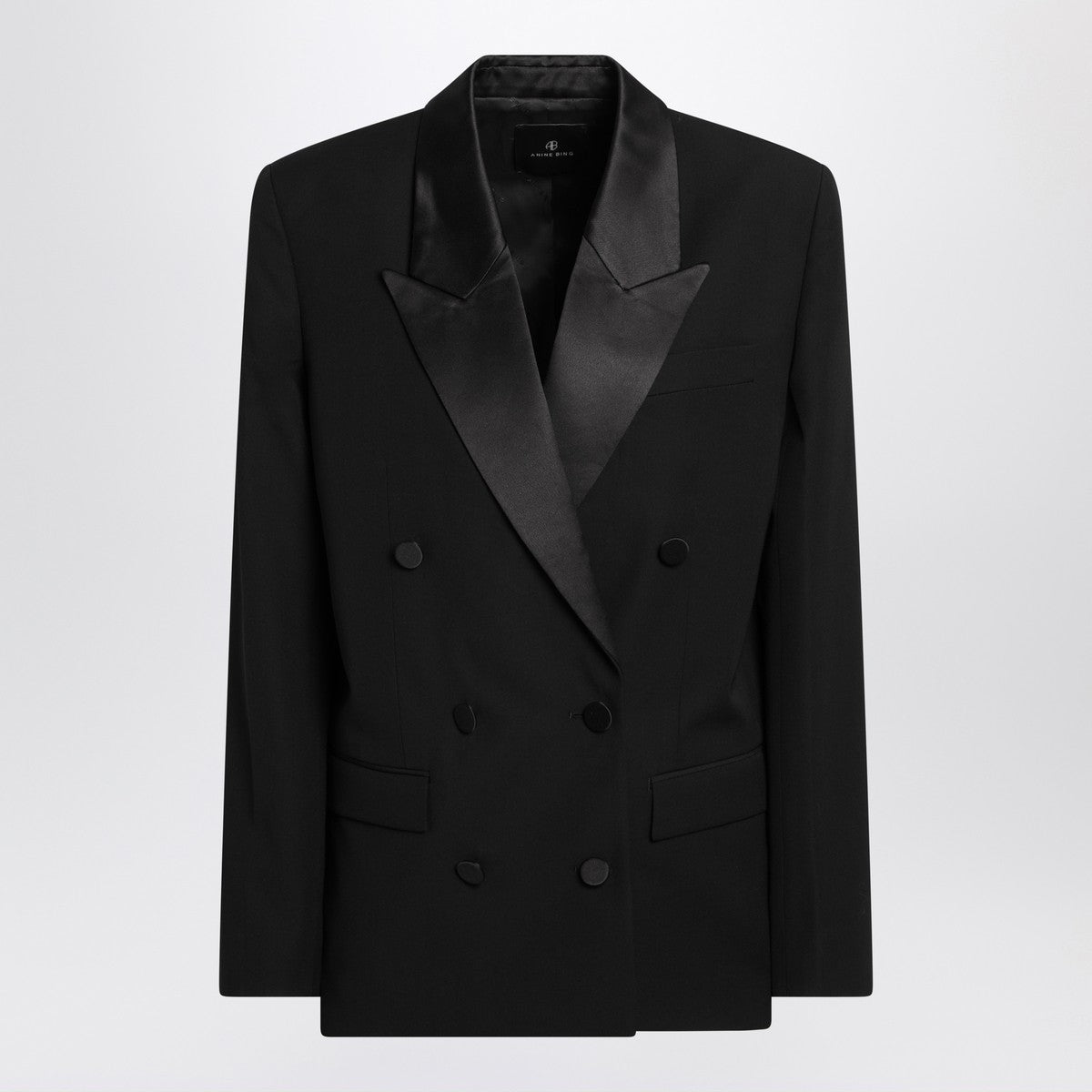 ANINE BING Ross black double-breasted jacket ANINE BING