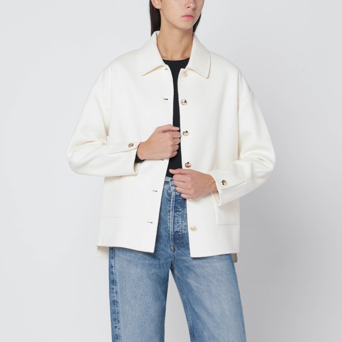 ANINE BING Ivory wool and cashmere jacket ANINE BING