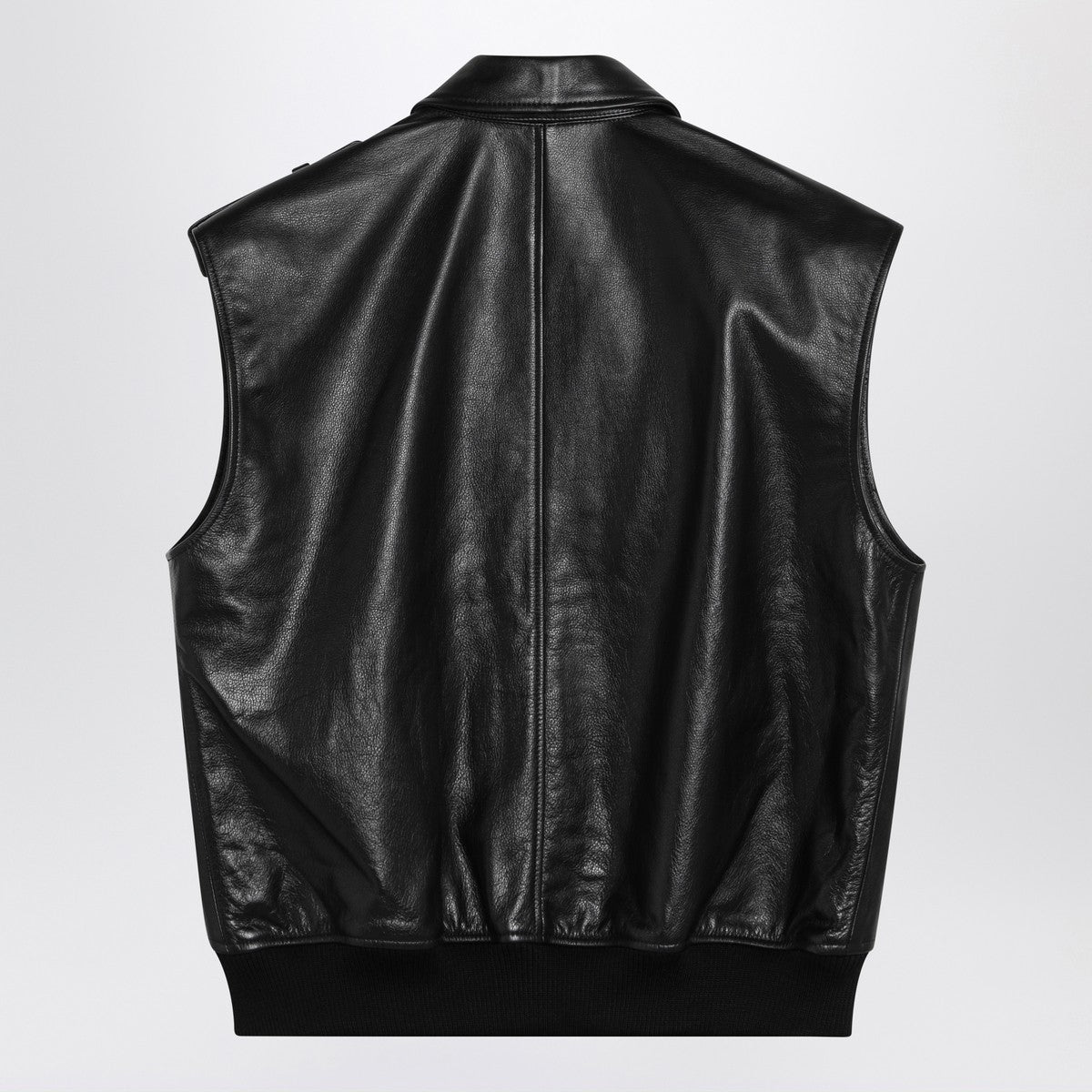 ANINE BING Sonnie black leather gilet ANINE BING