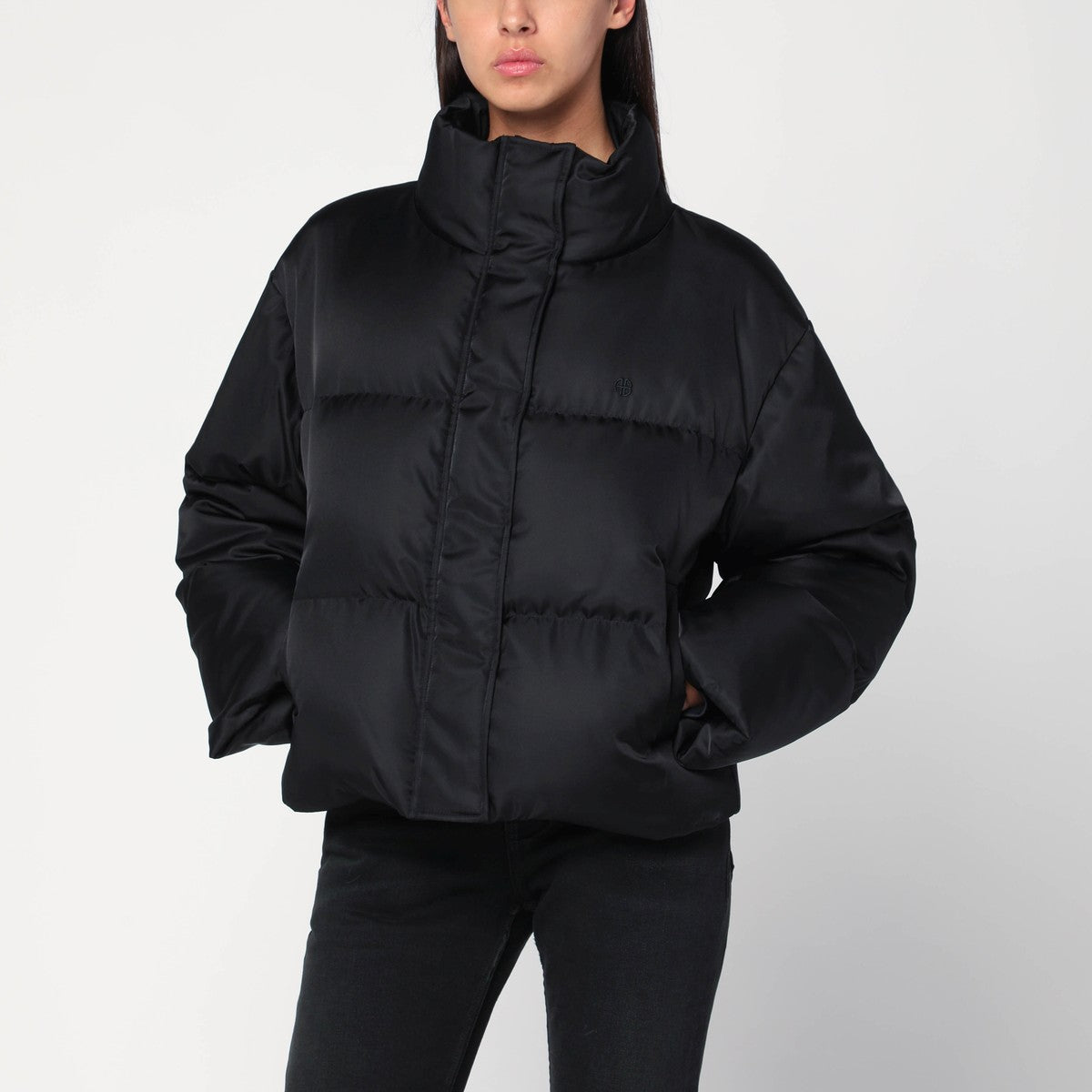 ANINE BING Black Dorian puffer jacket ANINE BING