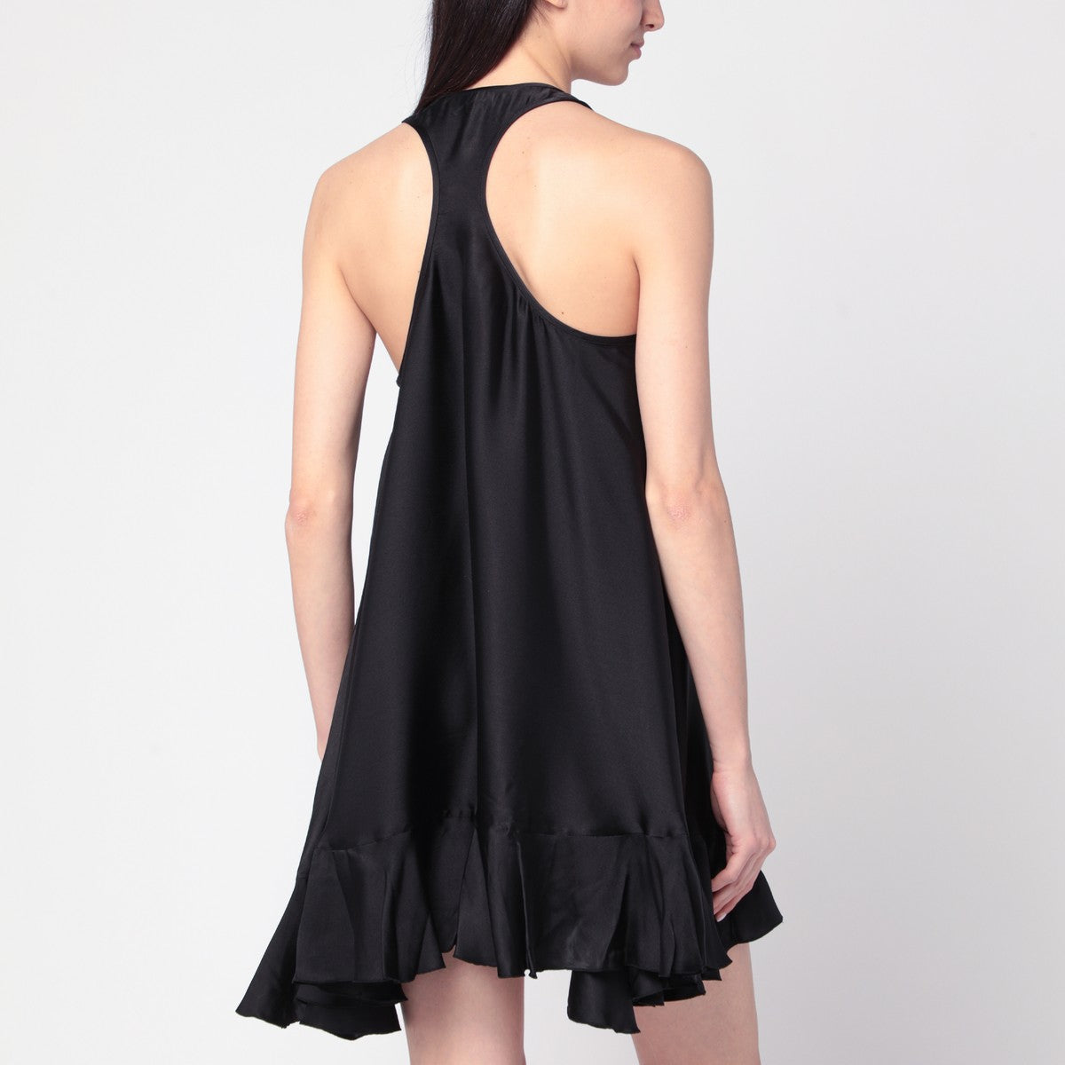 ANINE BING Black Lilith dress in silk blend ANINE BING