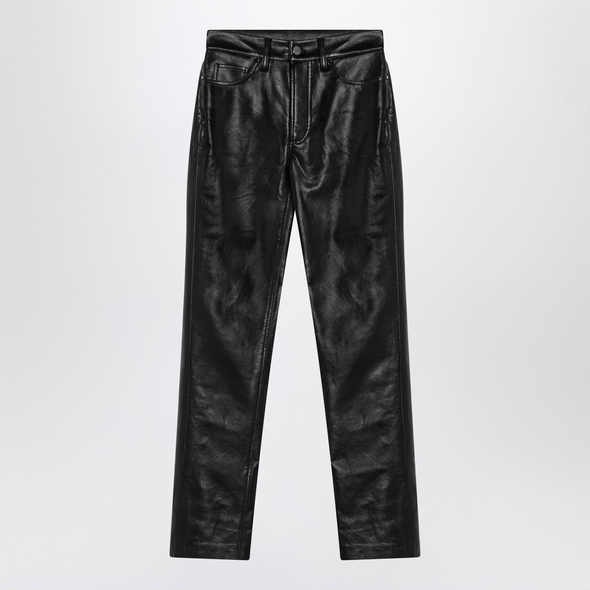 ANINE BING Bruno pants in black regenerated leather ANINE BING