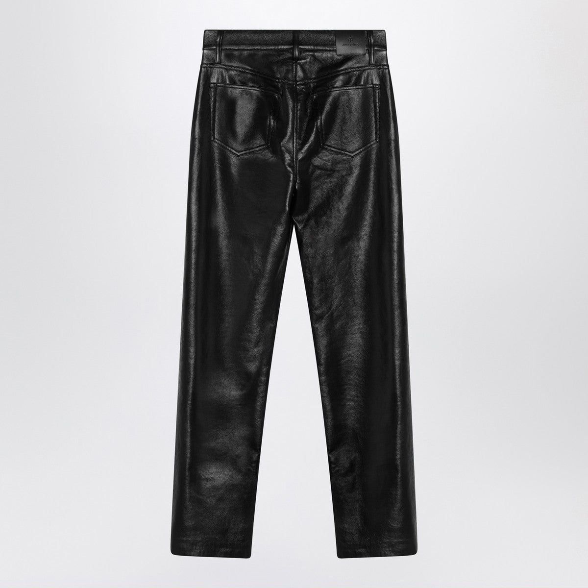 ANINE BING Bruno pants in black regenerated leather ANINE BING
