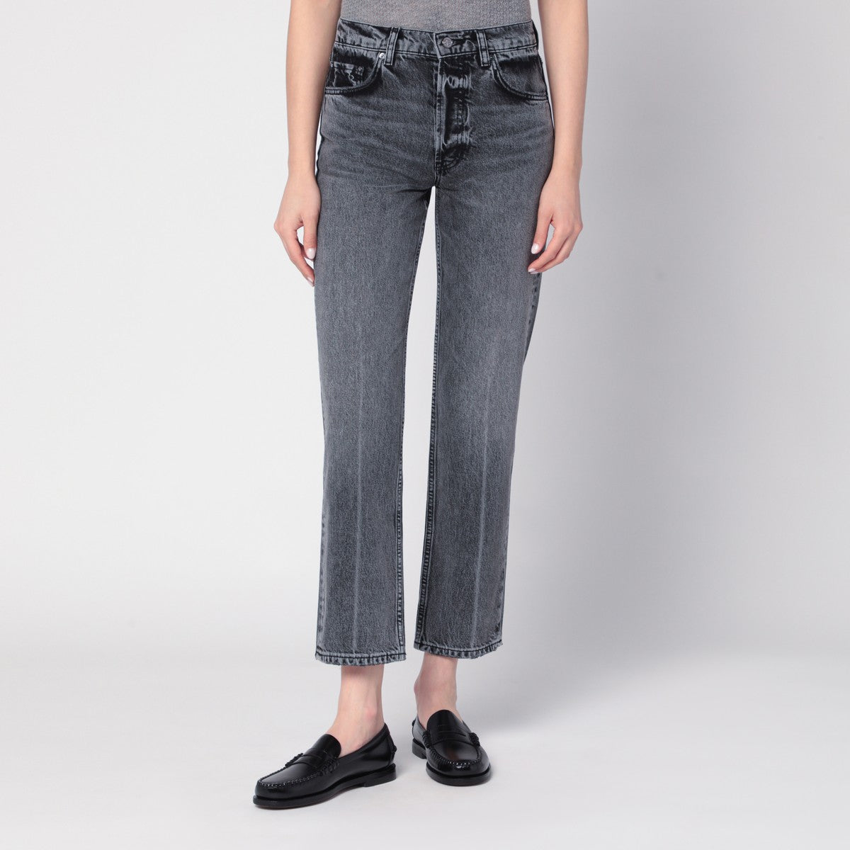 ANINE BING Steel grey Kate jeans ANINE BING