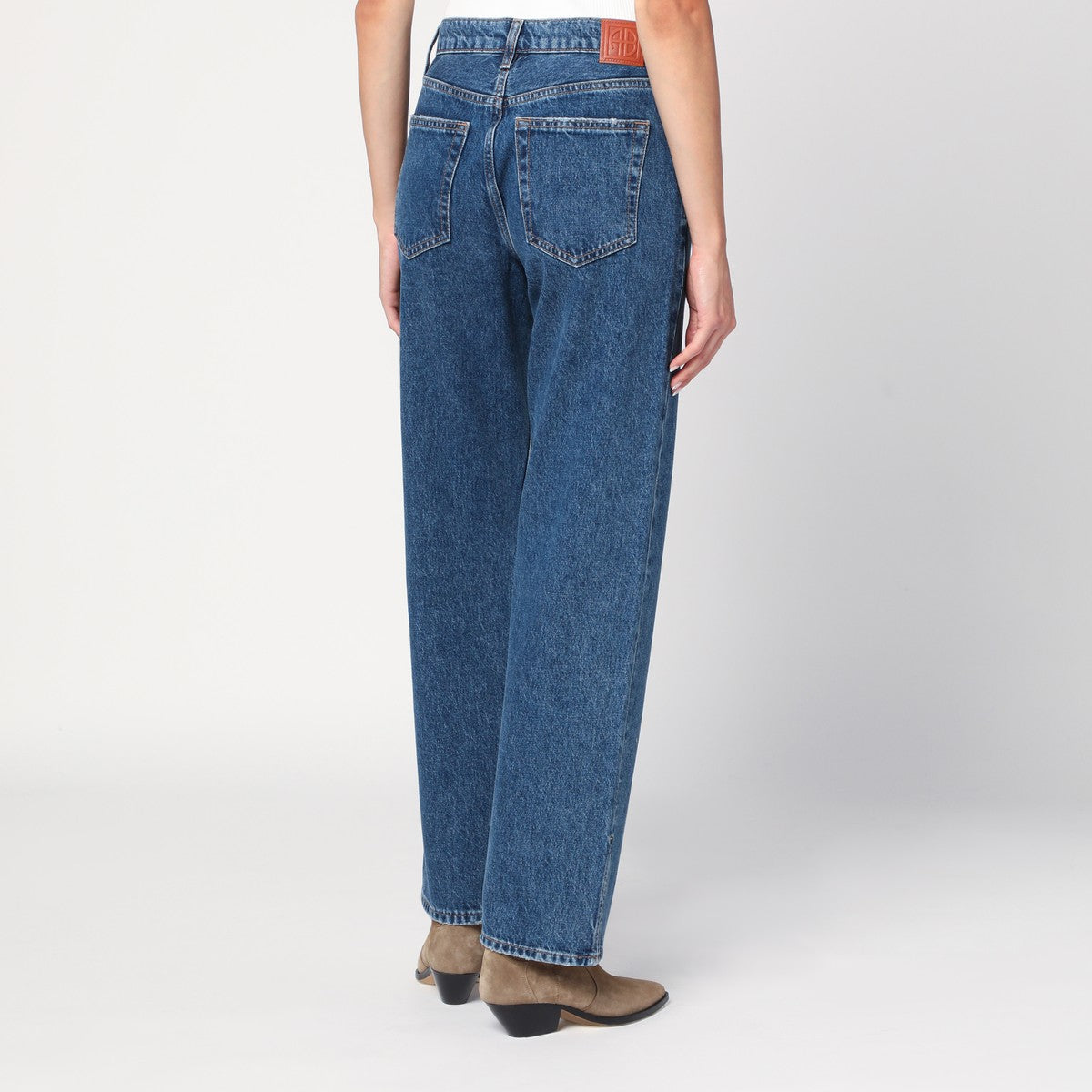 ANINE BING Roy 31 jeans in indigo blue ANINE BING