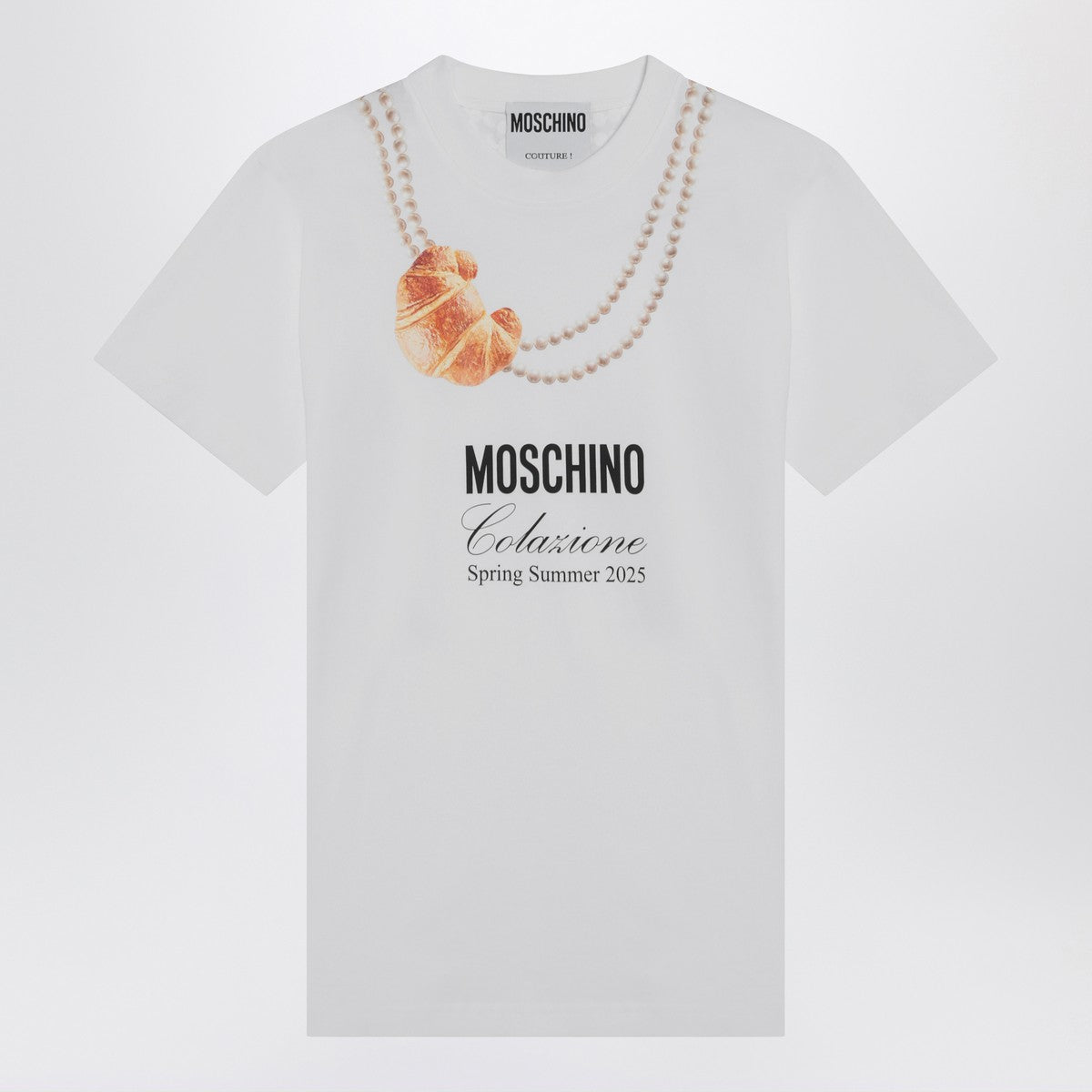 white Moschino Breakfast T-shirt Moschino