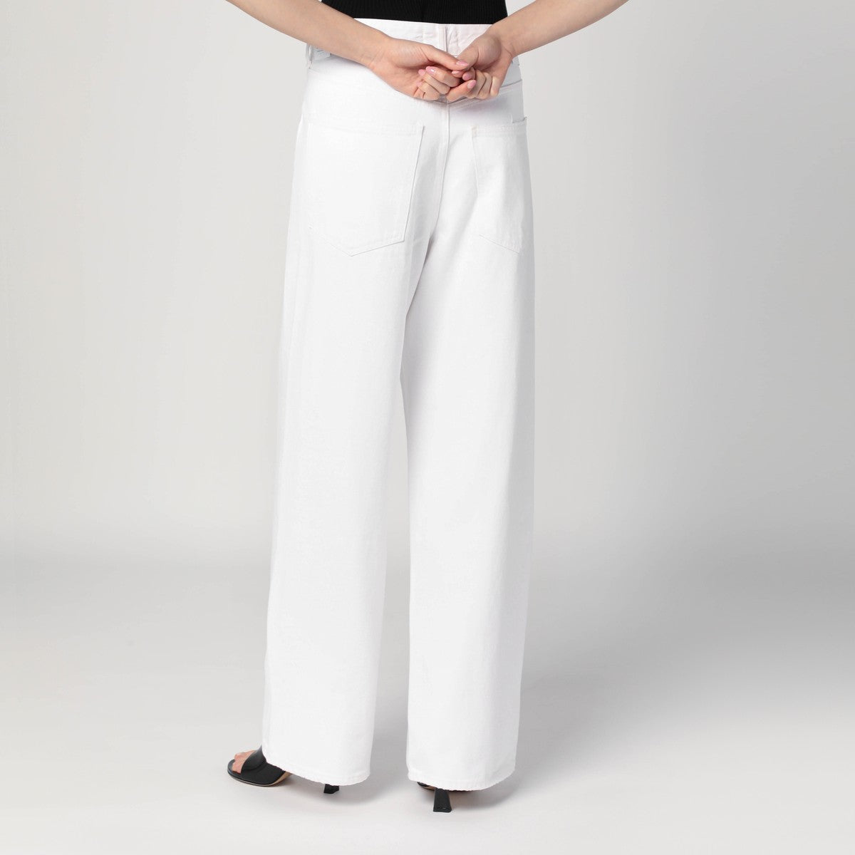 AGOLDE Wide Vana Fold white jeans Agolde