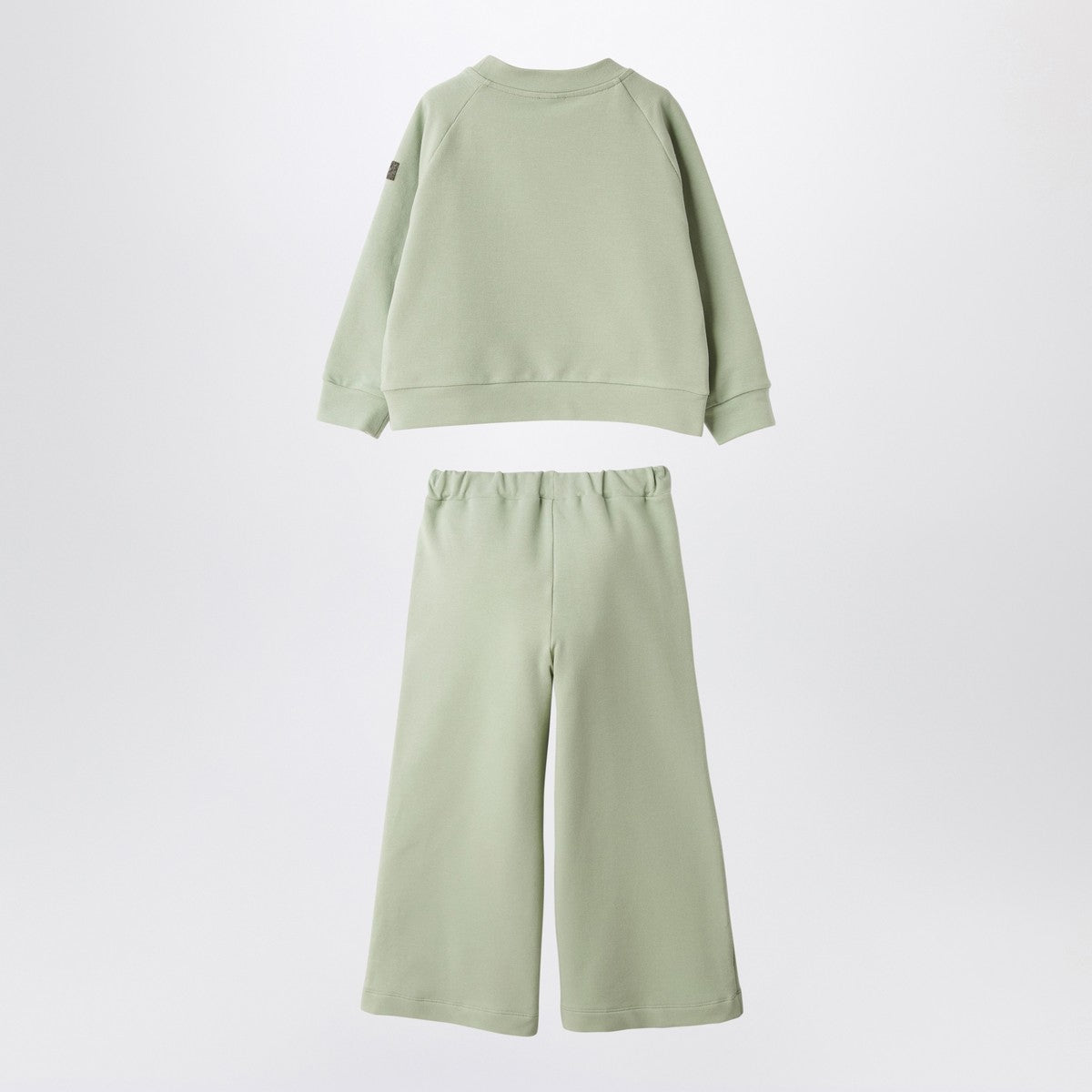 Il Gufo Sage green two-piece cotton suit Il Gufo