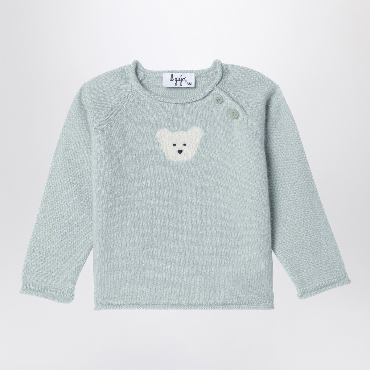 Il Gufo Light green wool pullover Il Gufo