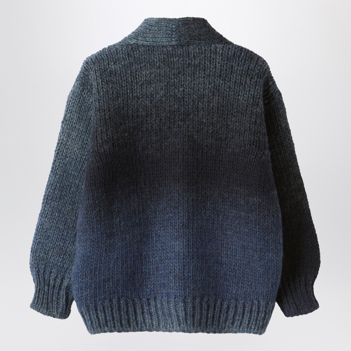 Il Gufo Blue gradient wool blend cardigan Il Gufo