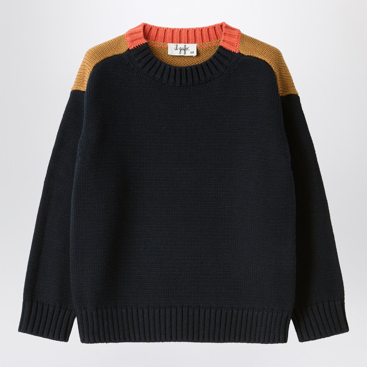 Il Gufo Color-block cotton sweater Il Gufo
