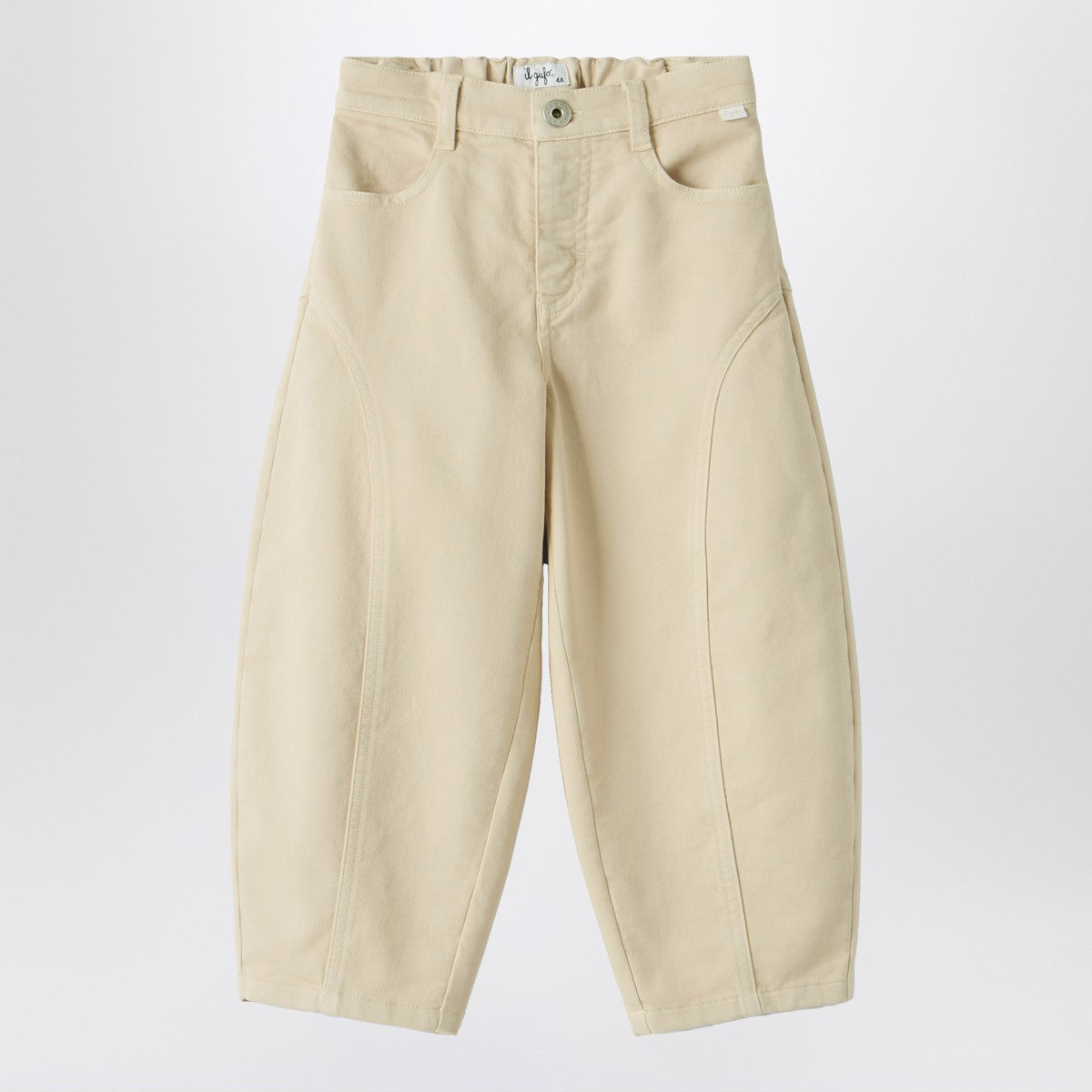 Il Gufo Carrot pants in stretch gabardine Il Gufo
