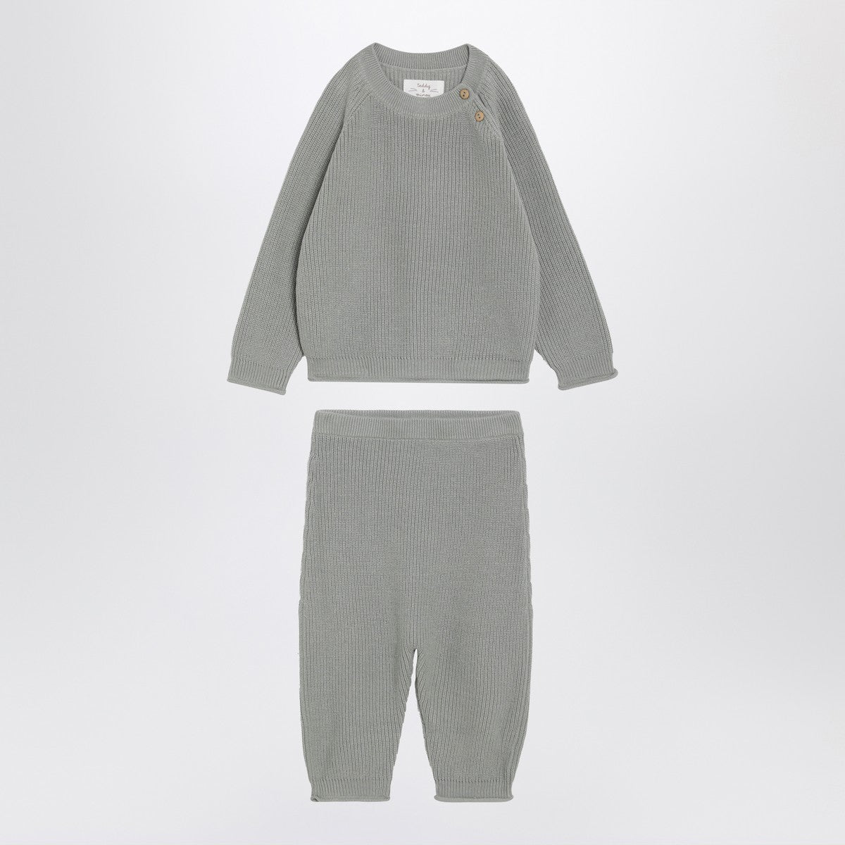 Teddy & Minou Two-piece suit in sage green Teddy & Minou
