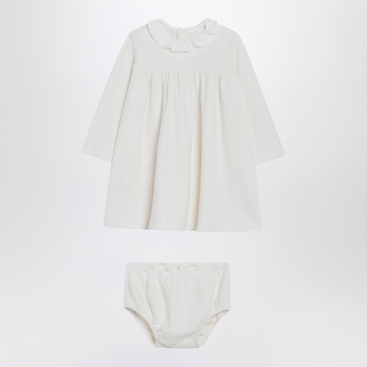 Teddy & Minou Milk white dress with matching bloomers Teddy & Minou