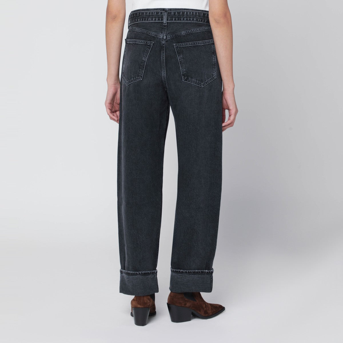 AGOLDE Jeans Cuffer Taper grey washed effect Agolde