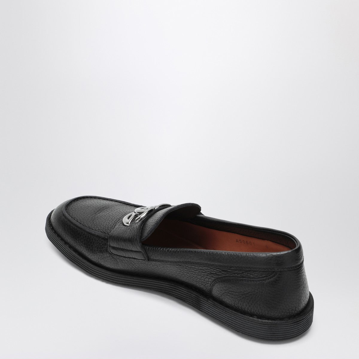 Dolce & Gabbana Dolce&Gabbana Black leather loafers with DG logo Dolce & Gabbana