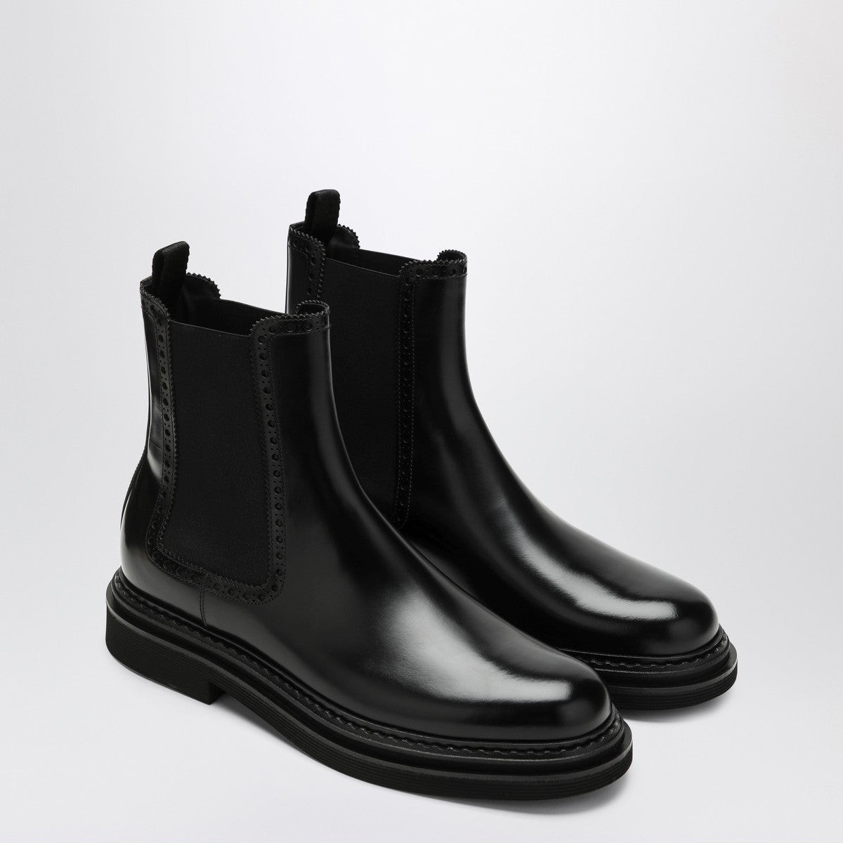 Dolce & Gabbana Dolce&Gabbana Black leather ankle boot Dolce & Gabbana