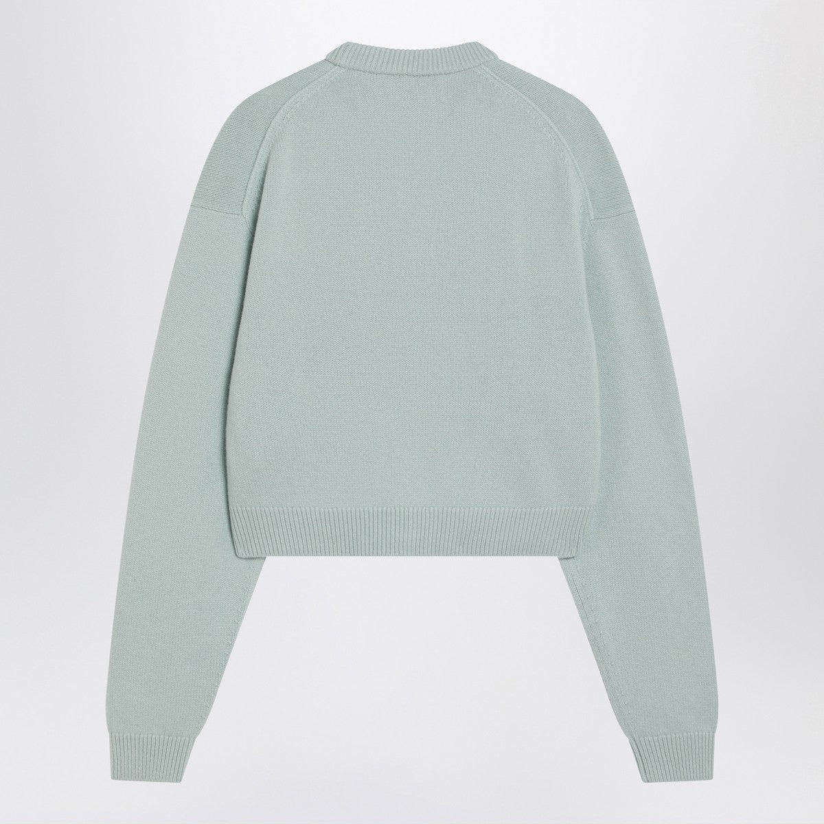 Acne Studios Faded mint wool v-neck sweater Acne Studios