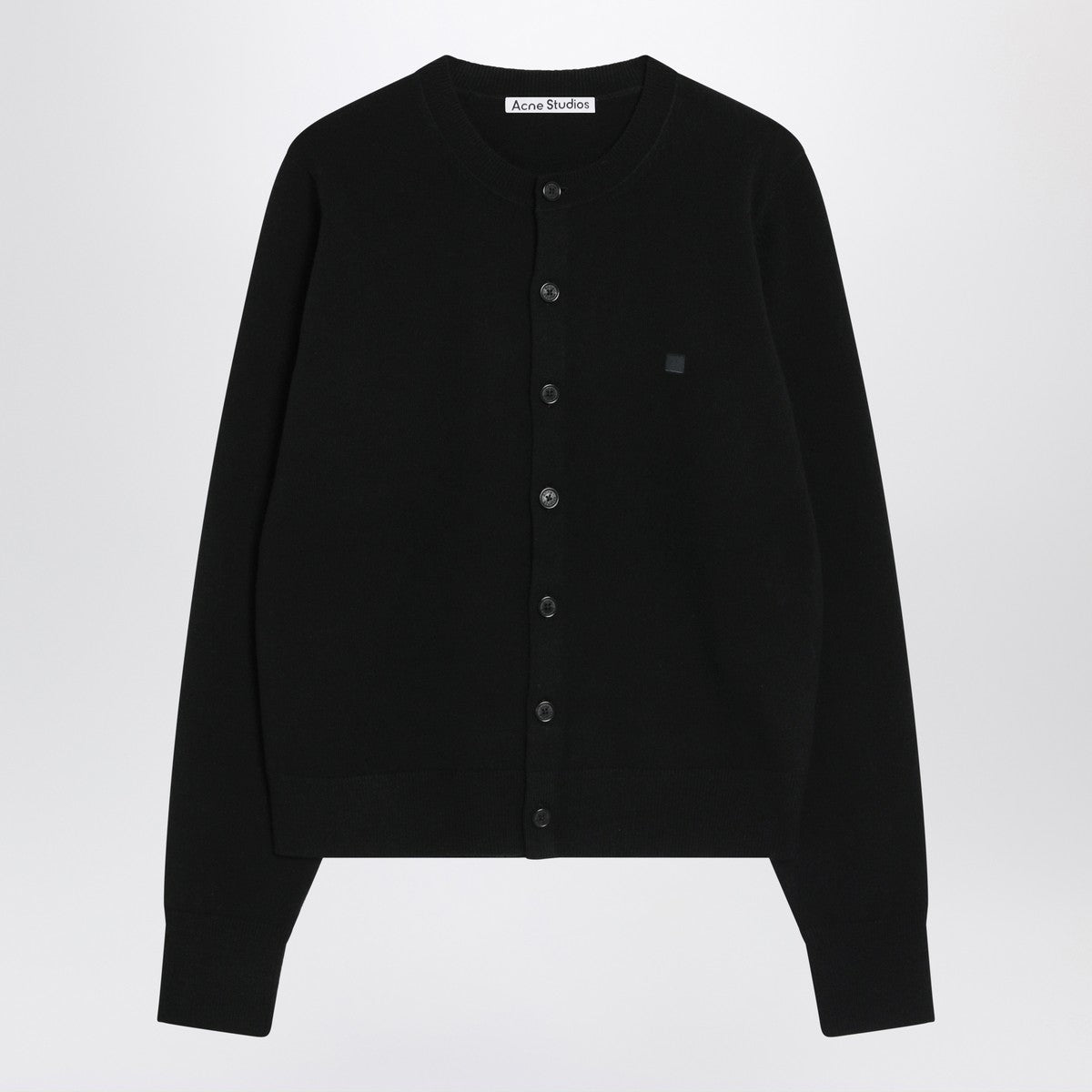 Acne Studios Black yak wool cardigan Acne Studios