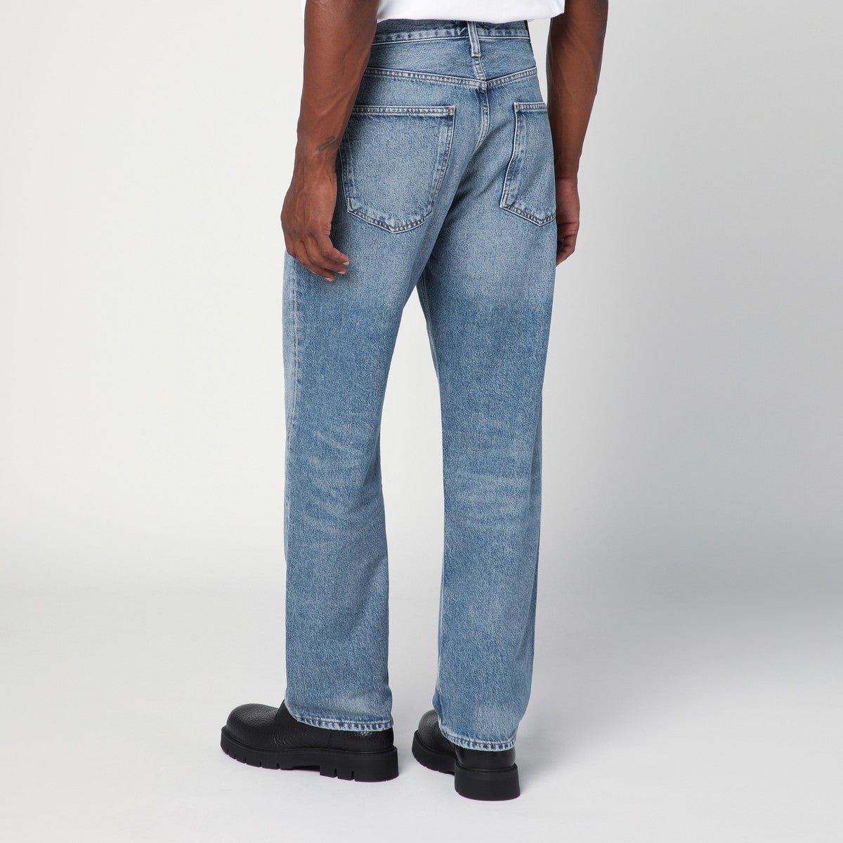 AGOLDE Light blue washed-effect jeans Agolde