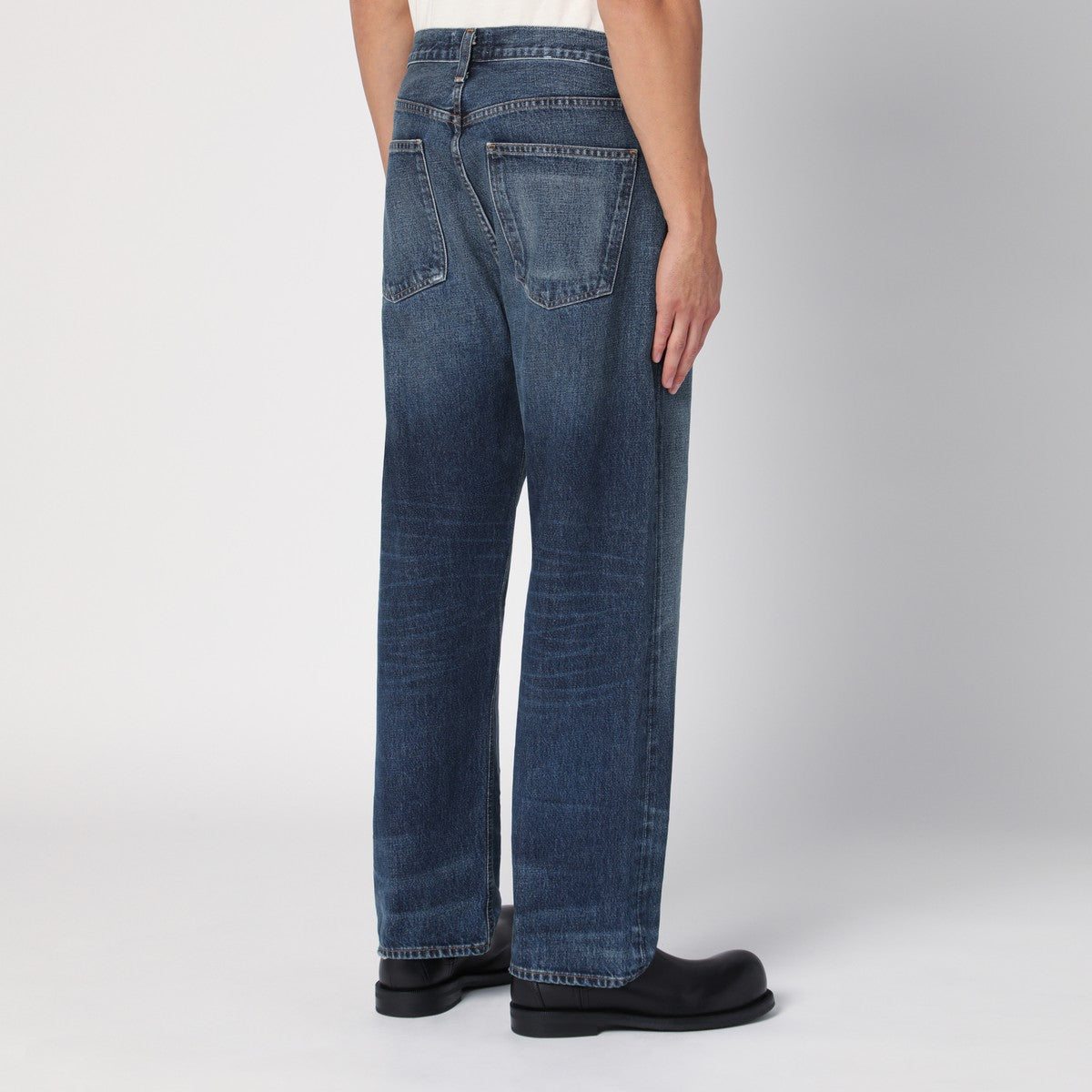 AGOLDE Blue washed jeans in regenerated denim Agolde